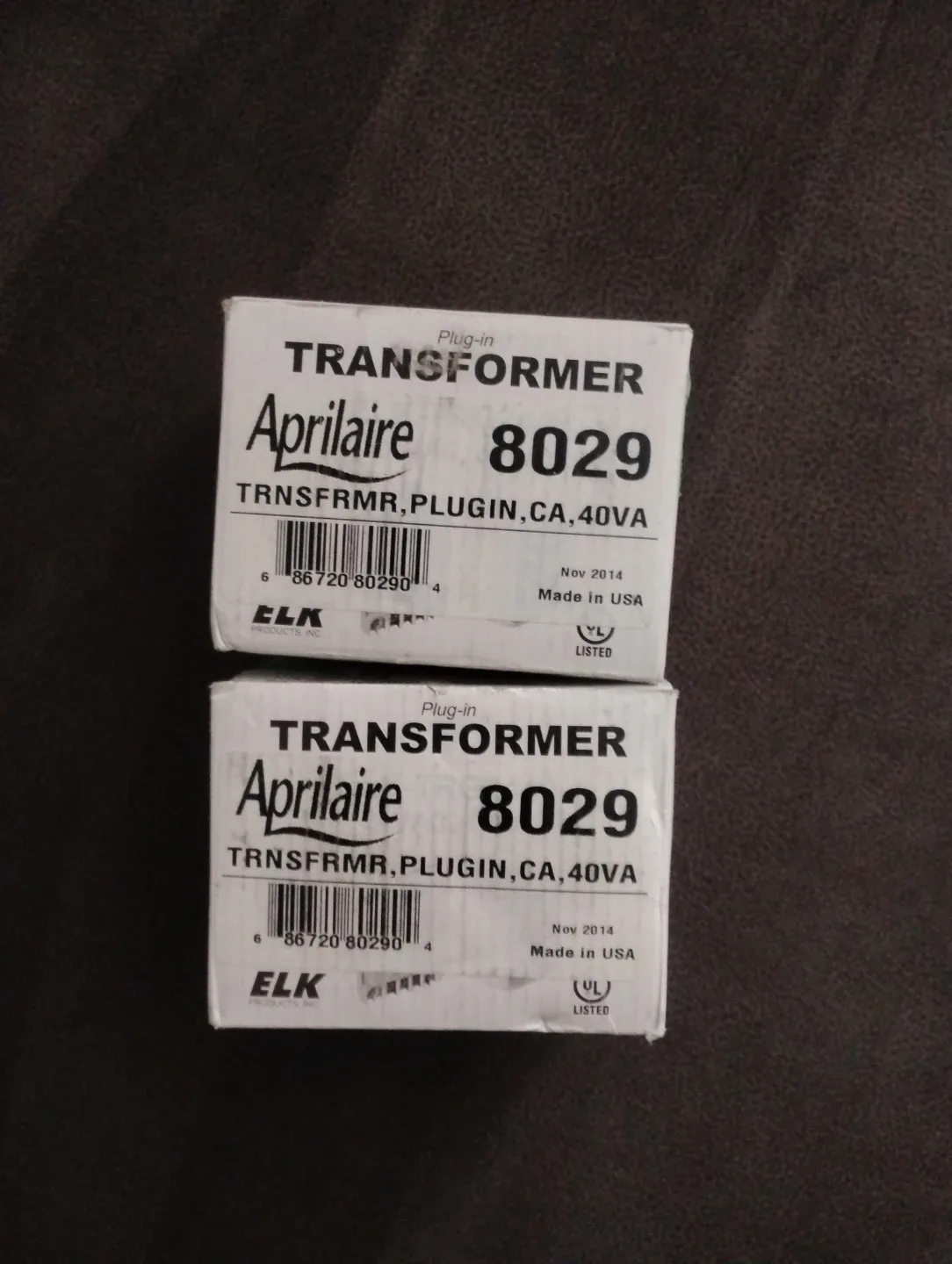 Aprilaire 8029 Plug-in Transformer