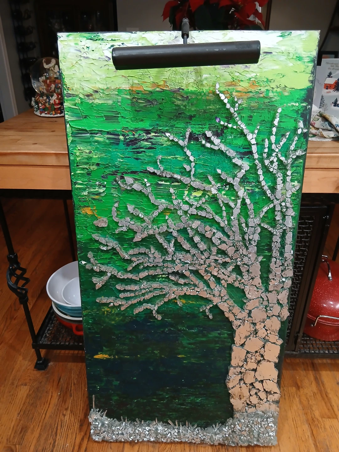Original Abstract Tree Painting with Light