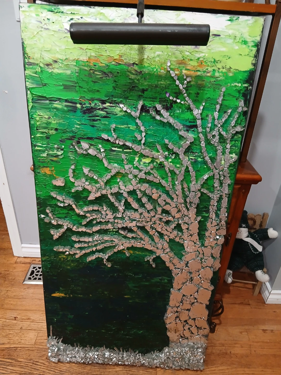 Original Abstract Tree Painting with Light - photo 2