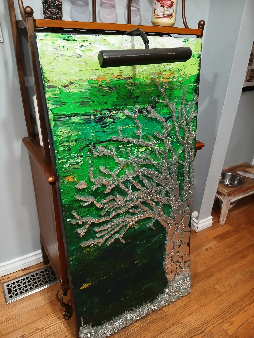 Original Abstract Tree Painting with Light - photo 3