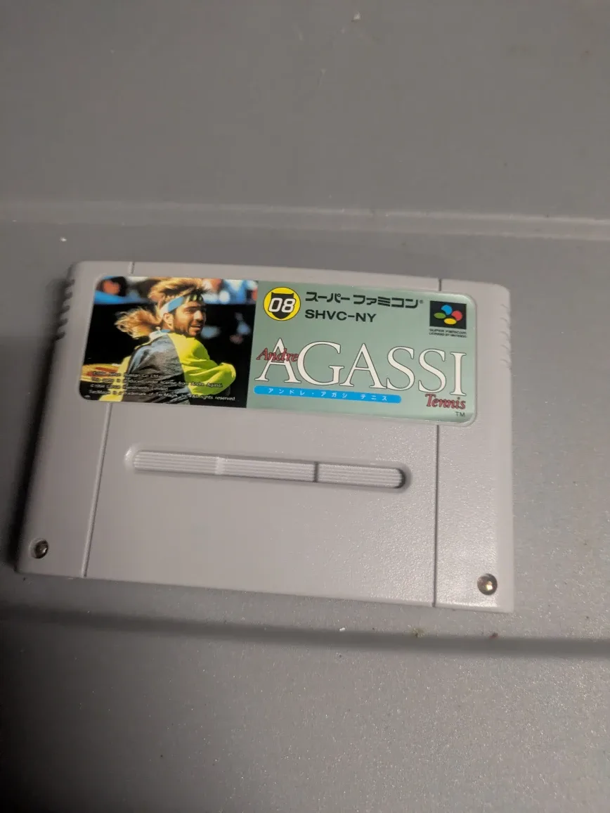 Agassi Tennis Nintendo Super Famicom Game