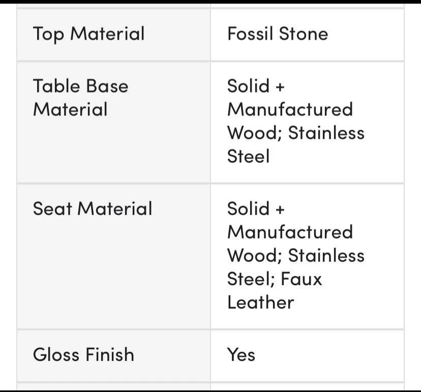Dining Chairs - Fossil Stone Top Material - photo 5