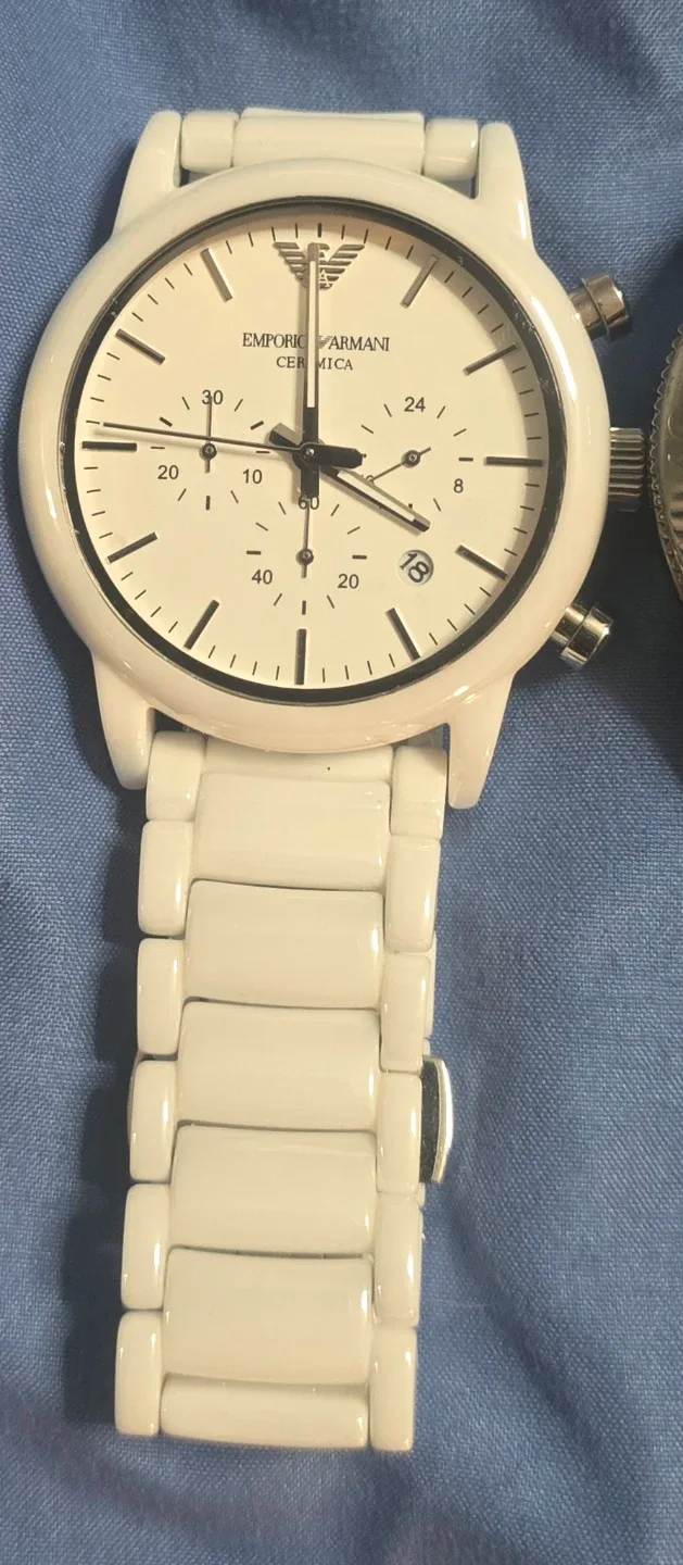 Emporio Armani Ceramica White Watch
