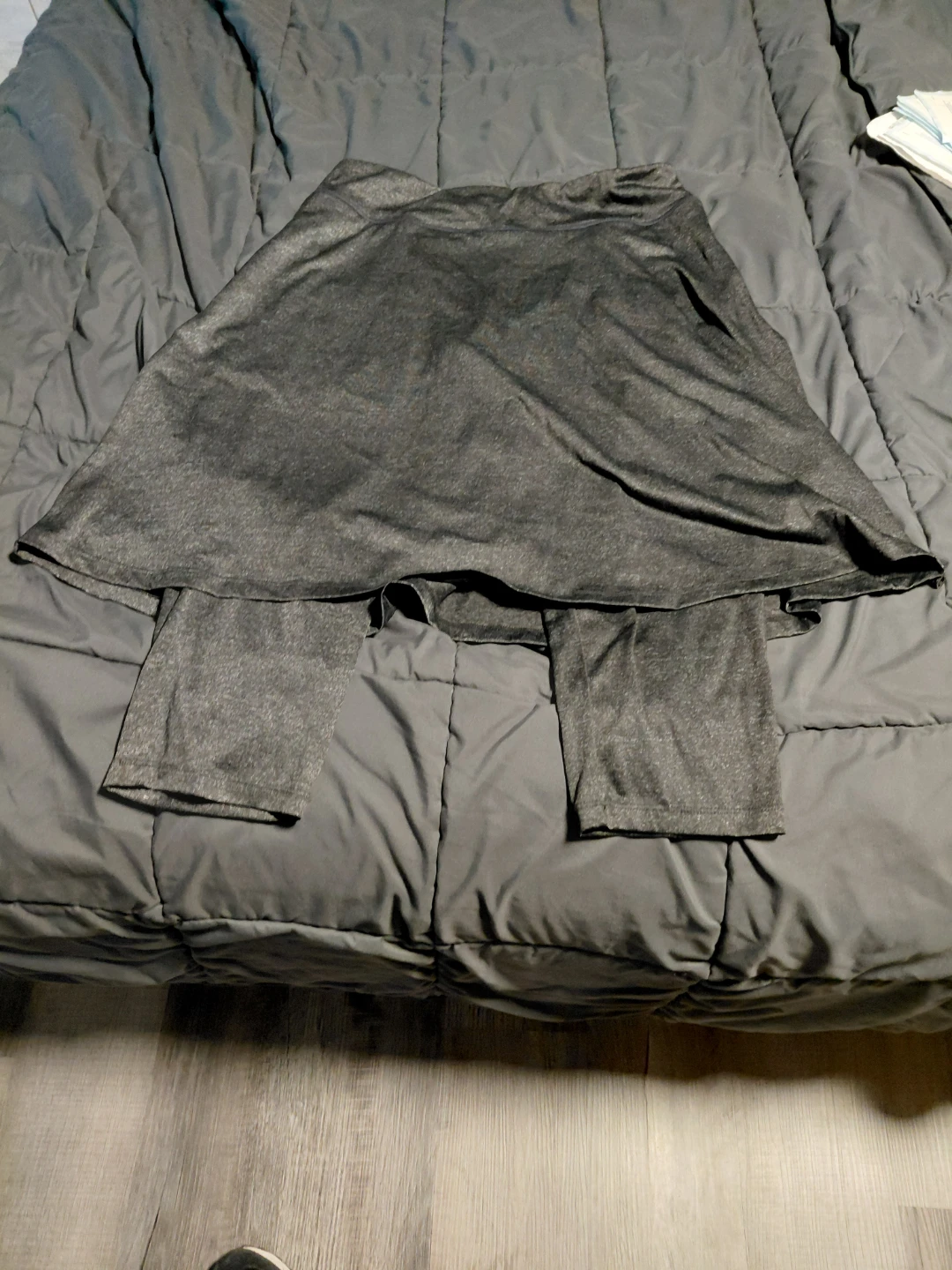 Gray Skirted Leggings