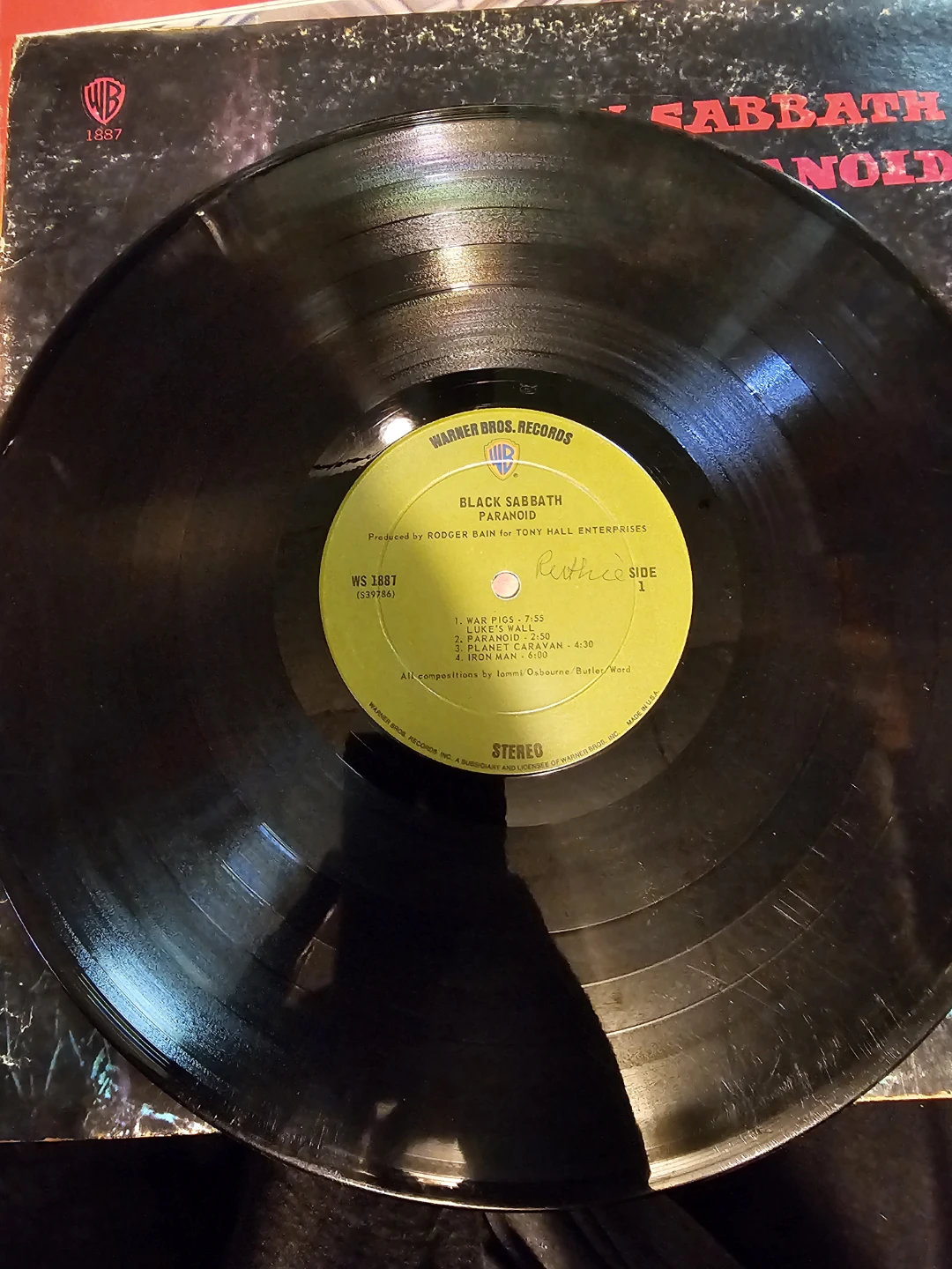 Black Sabbath - Paranoid Vinyl Record - photo 2