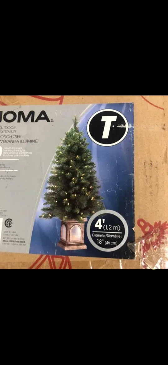 4ft TOMA Outdoor Pre-Lit Christmas Tree