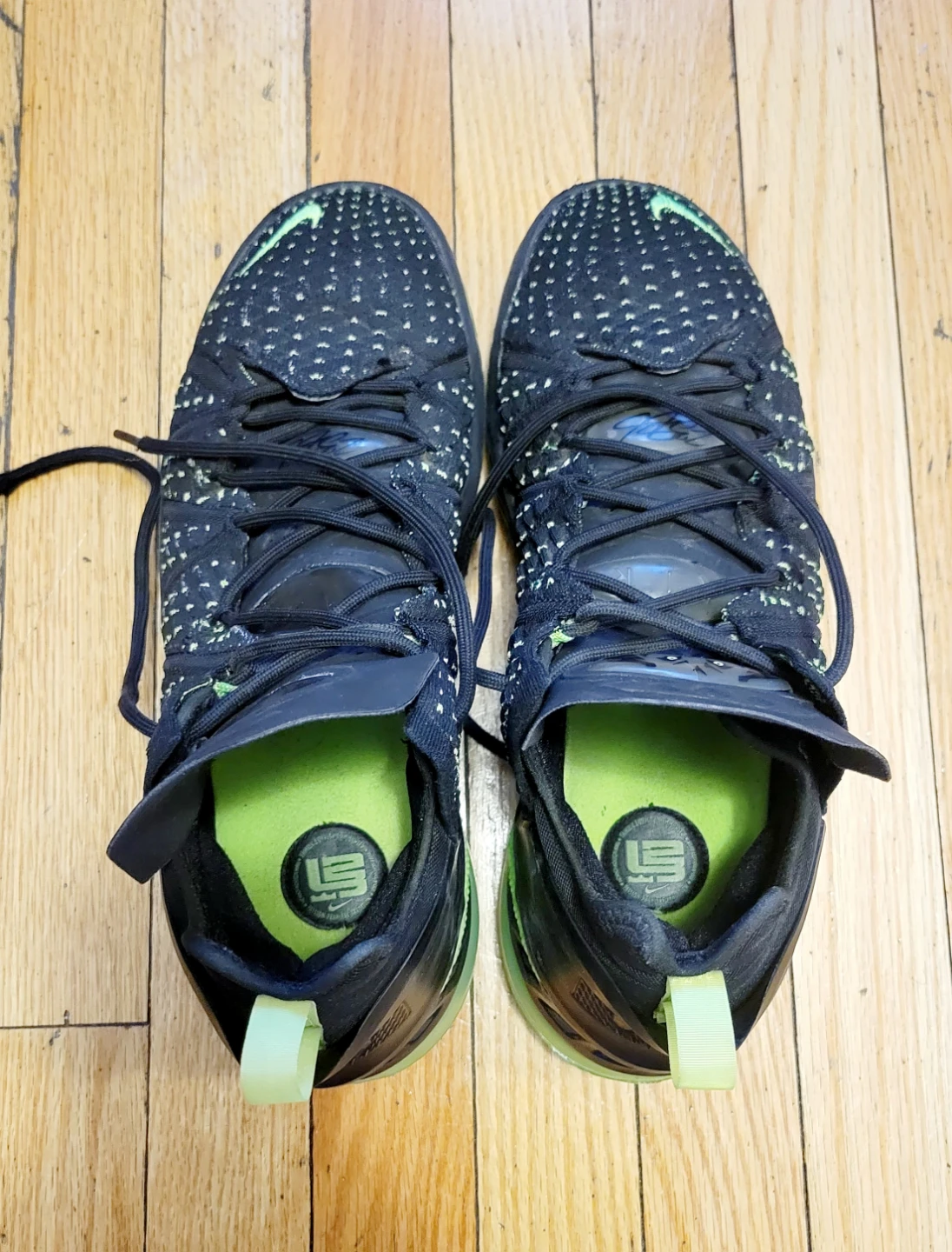 Nike LeBron 17 Black/Lime US 10.5 - photo 4