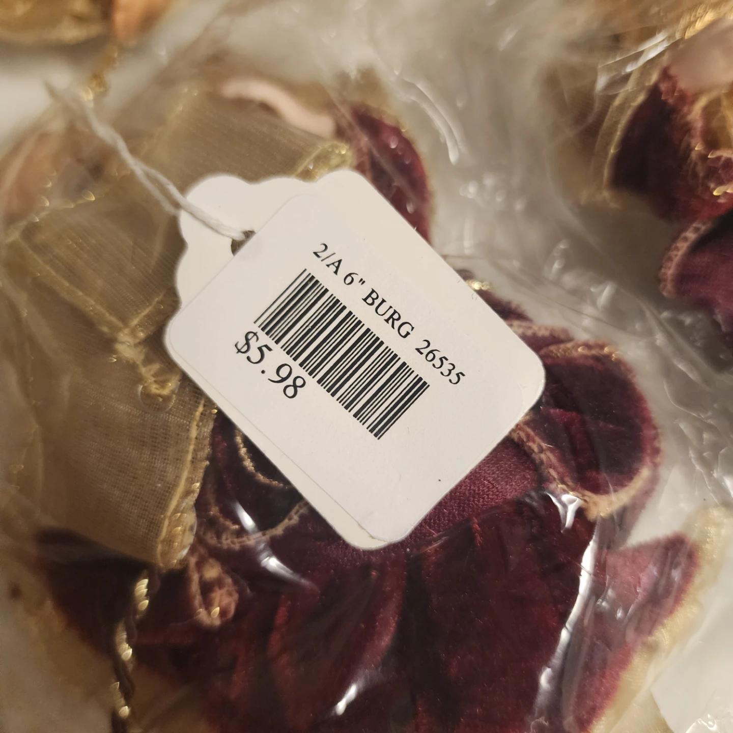 3 X Angel Christmas Ornaments, Burgundy, 6" - photo 3