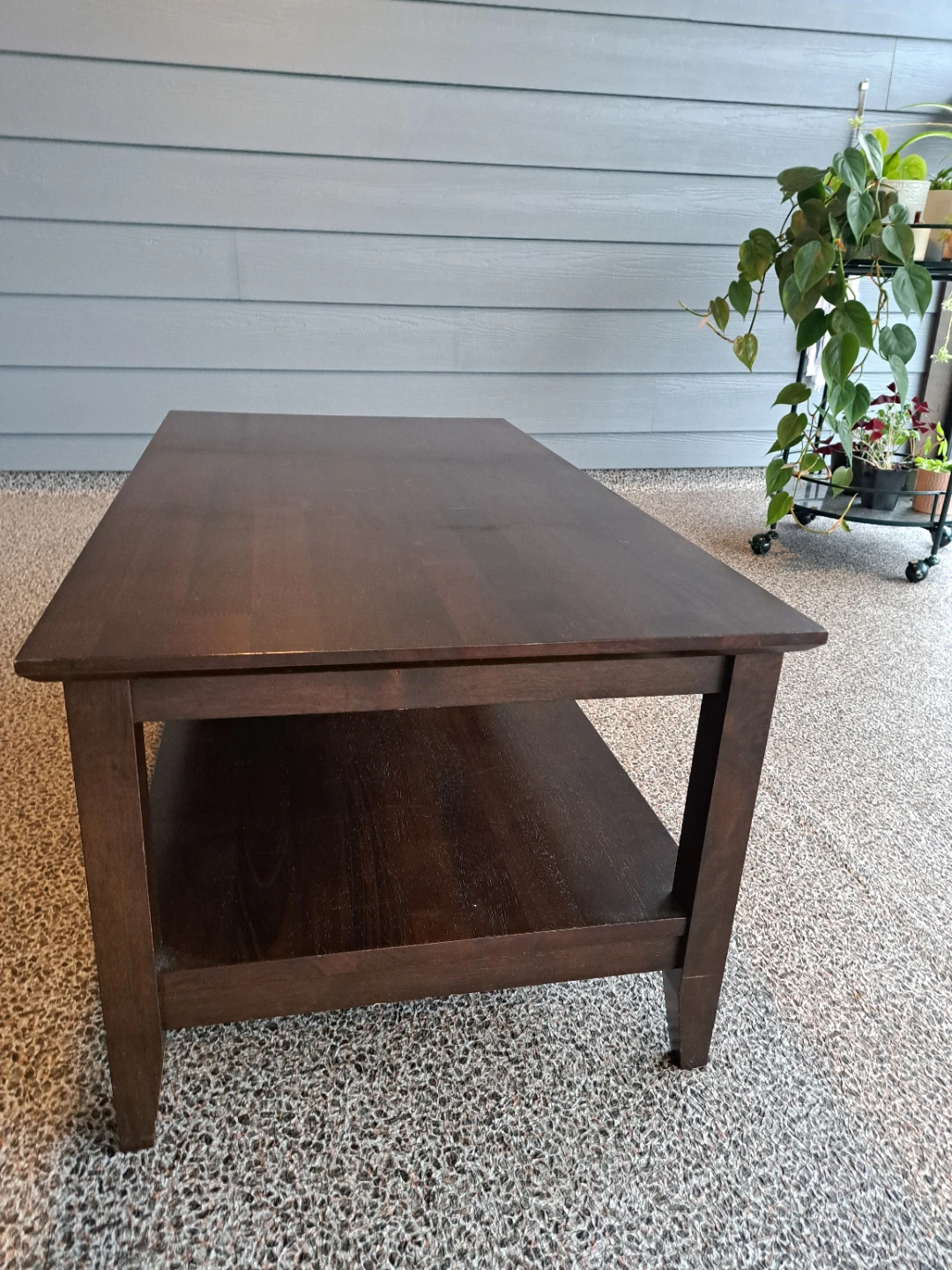 Dark Brown Wooden Coffee Table 100x54x43cm - photo 3