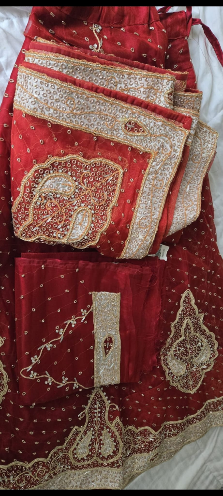 Red & Gold Lehenga Choli Set - photo 5
