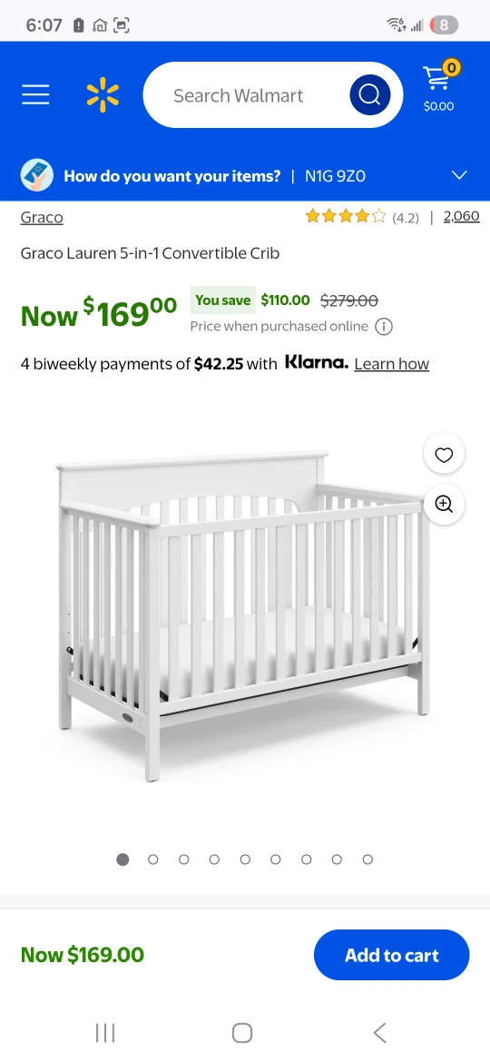 Graco Lauren 5-in-1 Convertible Crib - photo 2