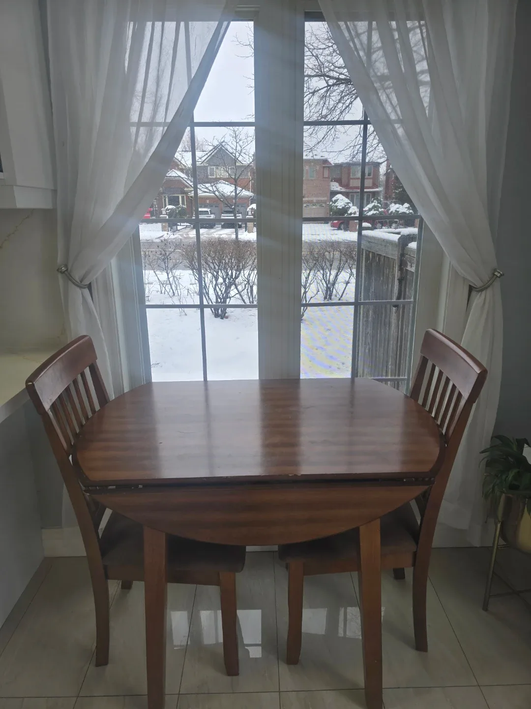 Berringer Drop Leaf Table from ashleys with ashleys chairs