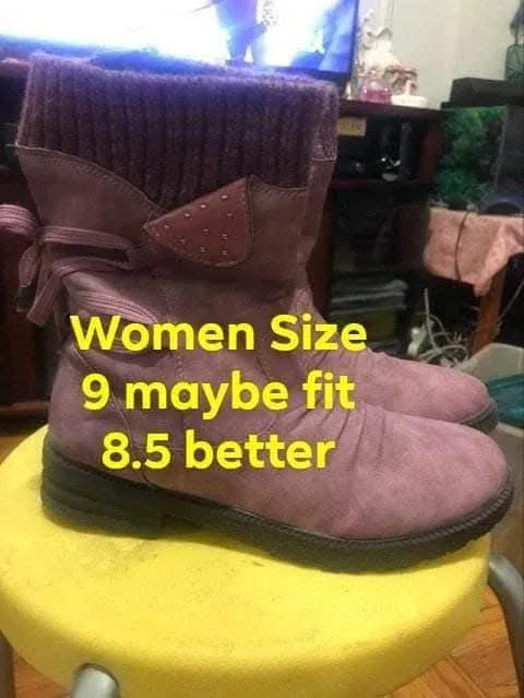 #Cleanout Women's Purple Boots - Size 9 (Fits 8.5)