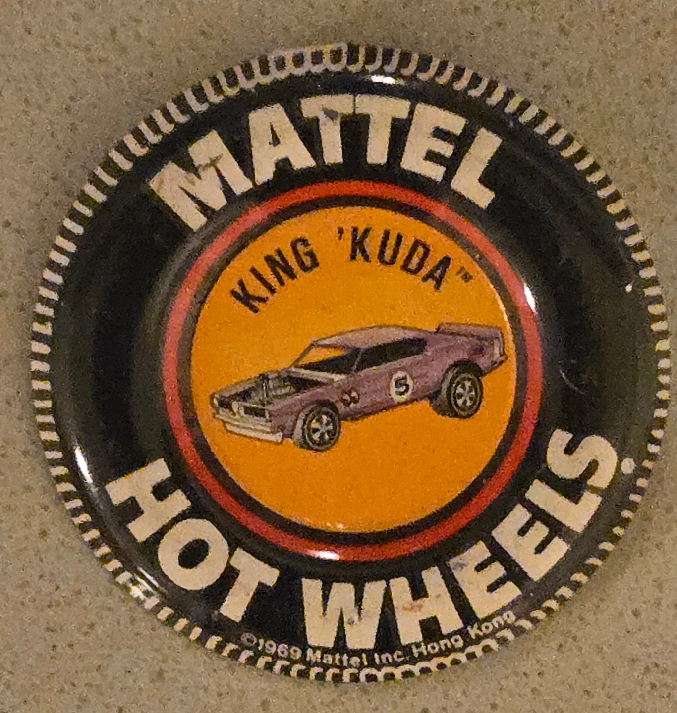 Vintage Mattel Hot Wheels Button King 'Kuda' & Shelby Turbine image indicator(4)