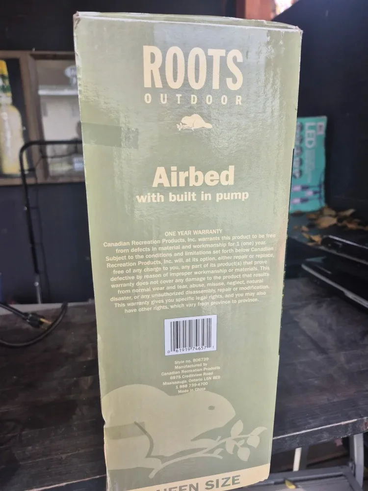 Roots Outdoor Airbed with Built-in Pump - Queen Size image indicator(4)