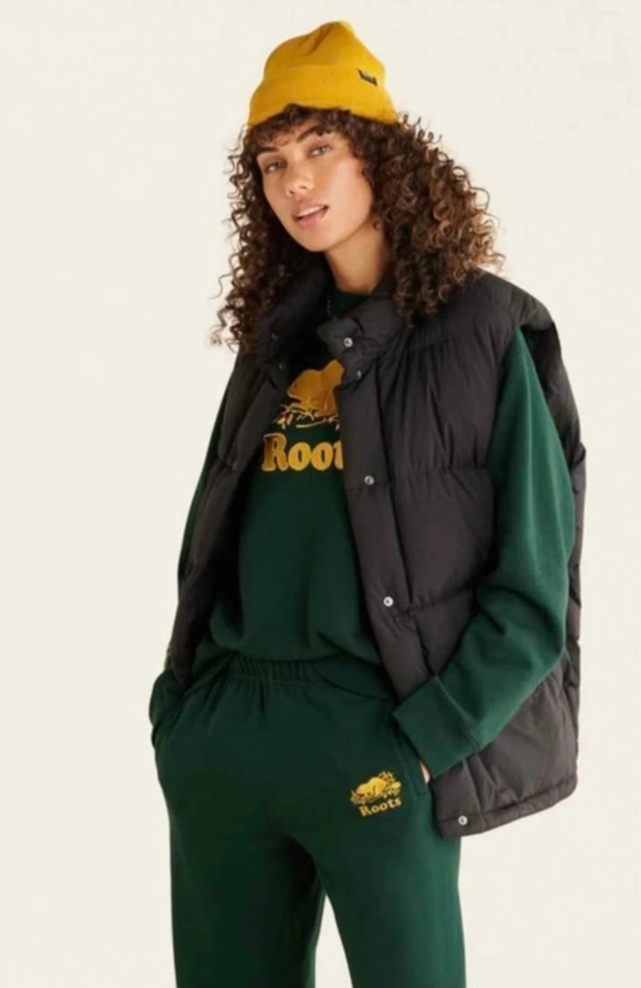 Roots Black Puffer Vest - Ladies LARGE - photo 3