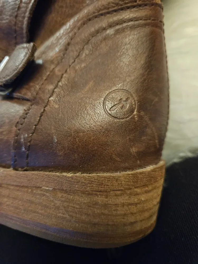 Bronx Brown Leather Mid-Calf Buckle Boots image indicator(4)