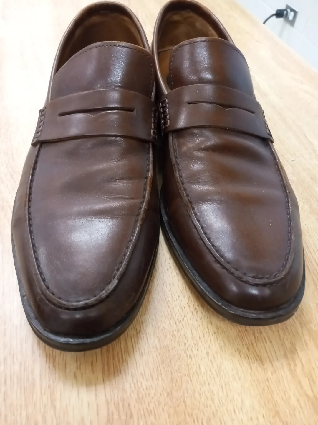 Banana Republic Brown Leather Loafers - Size 10M - photo 2