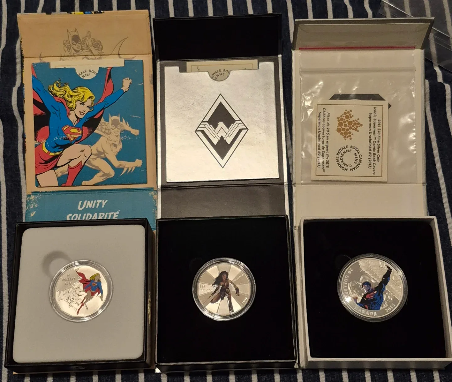 DC Comics 99.99% pure silver coins
