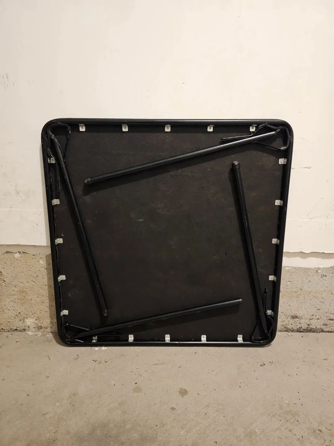 Folding Square Table - Black, 33" image indicator(3)