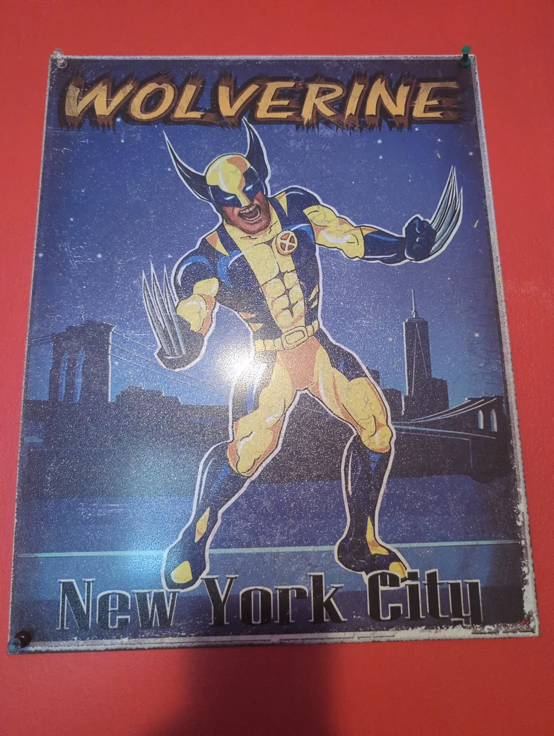 Wolverine New York City Metal Sign