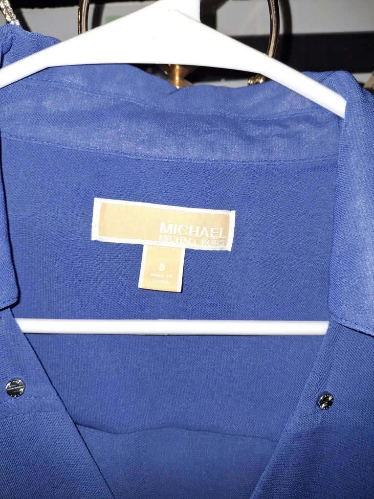 Michael Michael Kors Blue Blouse - Size 6