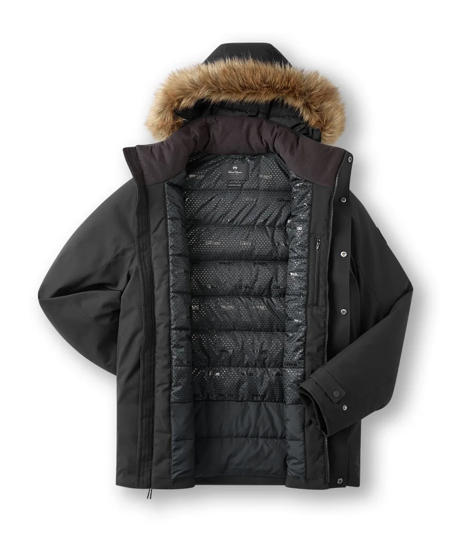 🔥 WindRiver HyperDri² Black Fur Jacket – Elite Shield Edition 🔥