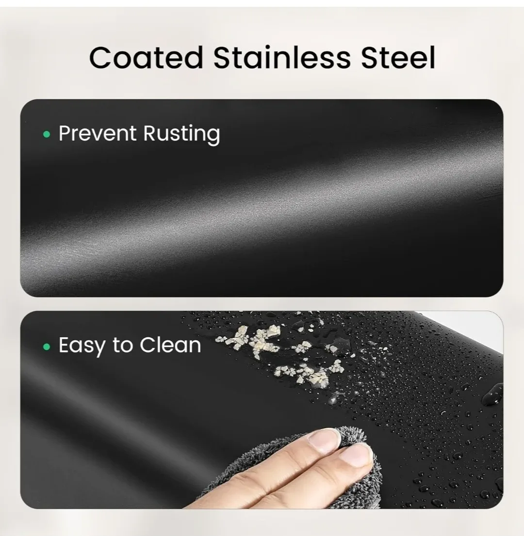 Cesun Small Black Trash Can - 2.1 Gallon image indicator(6)