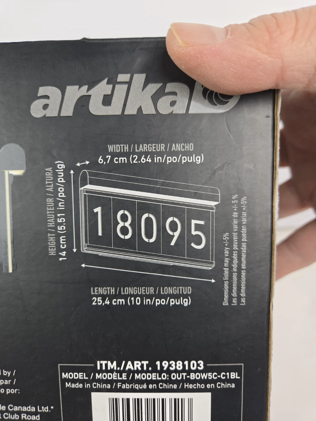 ARTIKA LED ADDRESS WALL LIGHT BOWEN - photo 4