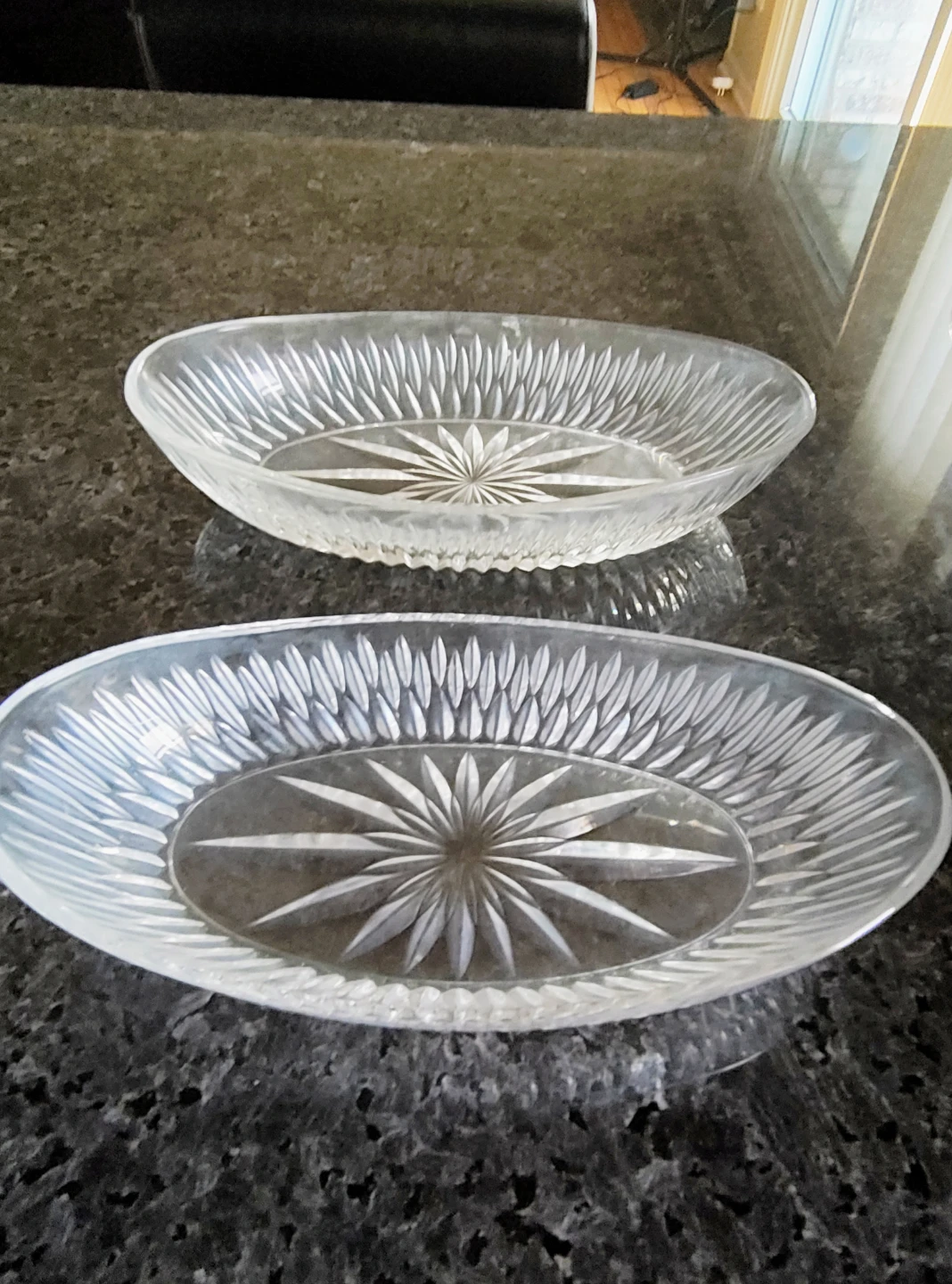 2 Vintage Princess House Lead Crystal Oval Dish & bowl - photo 4