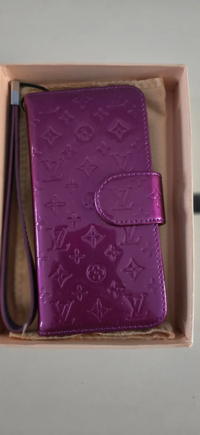 Louis Vuitton Purple Phone Wallet Case