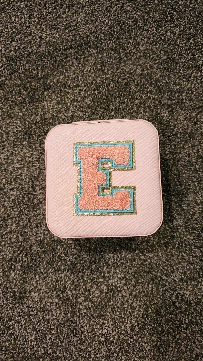 Pink Travel Jewelry Box with Mirror