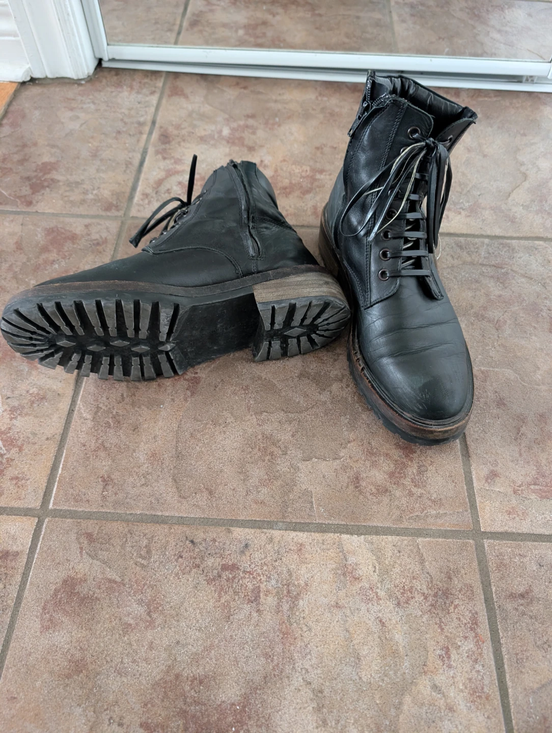 Black Leather Ankle Boots - photo 2