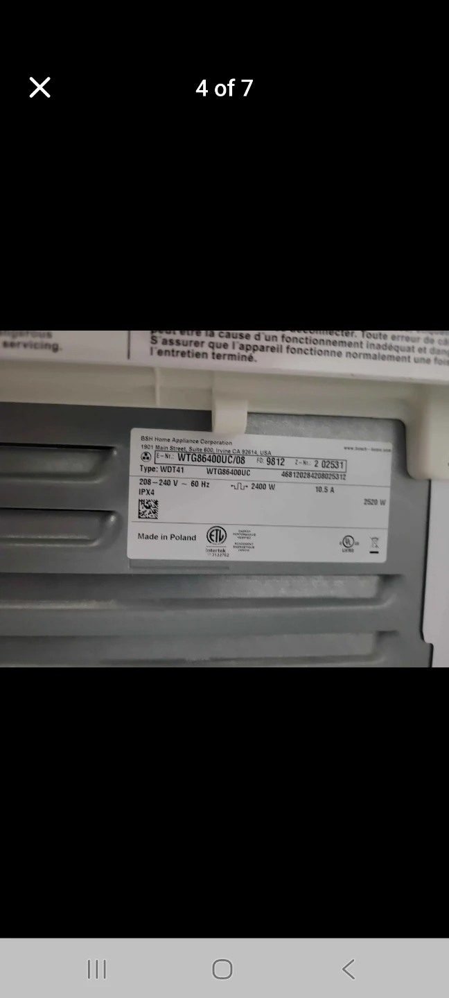 Bosch 300 Series Washer & Dryer Set - photo 4