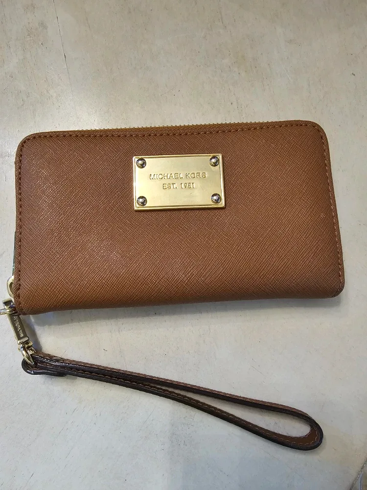 Michael Kors Brown Wristlet
