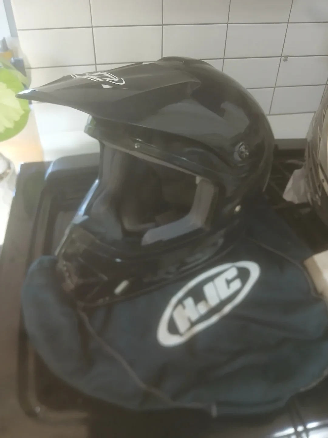 HJC Black Helmet size M