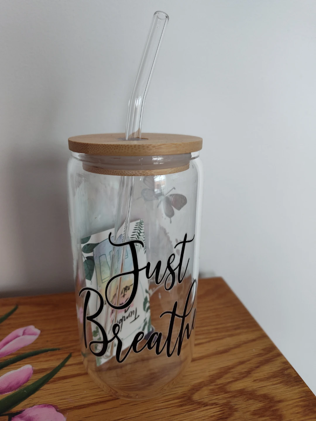 Glass Tumbler with Lid & Straw - photo 2