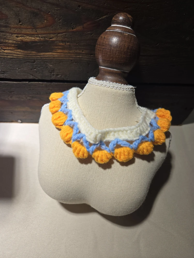 Crochet Pet Collar, Christmas gift #Cleanout