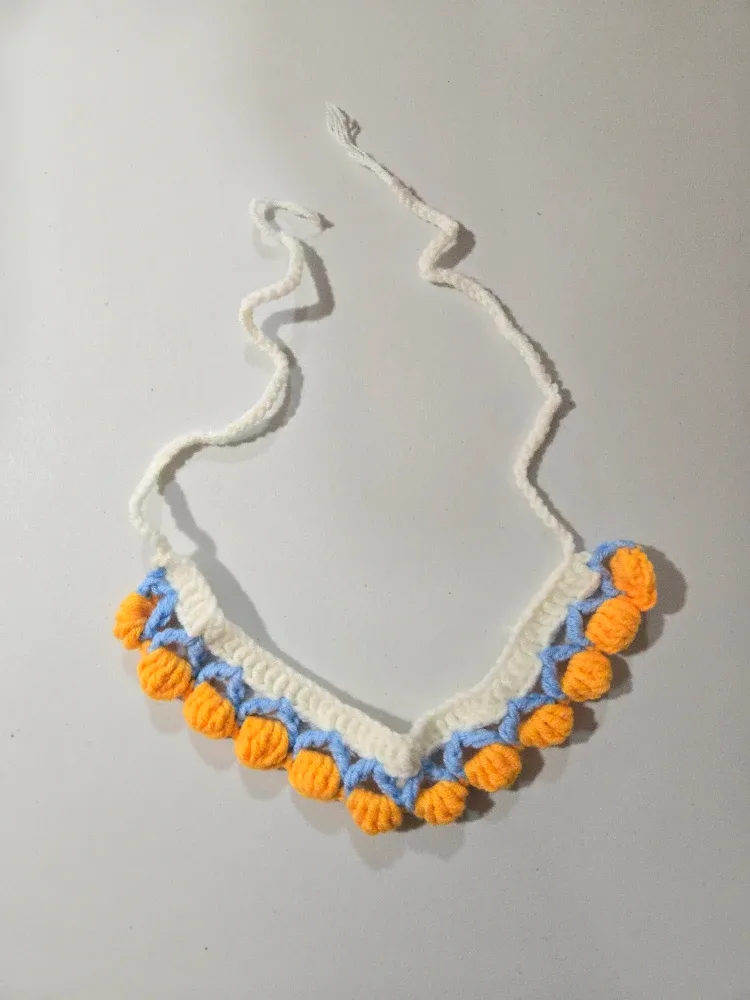 Handmade Crochet Pet Collar, Christmas gift #Cleanout image indicator(3)