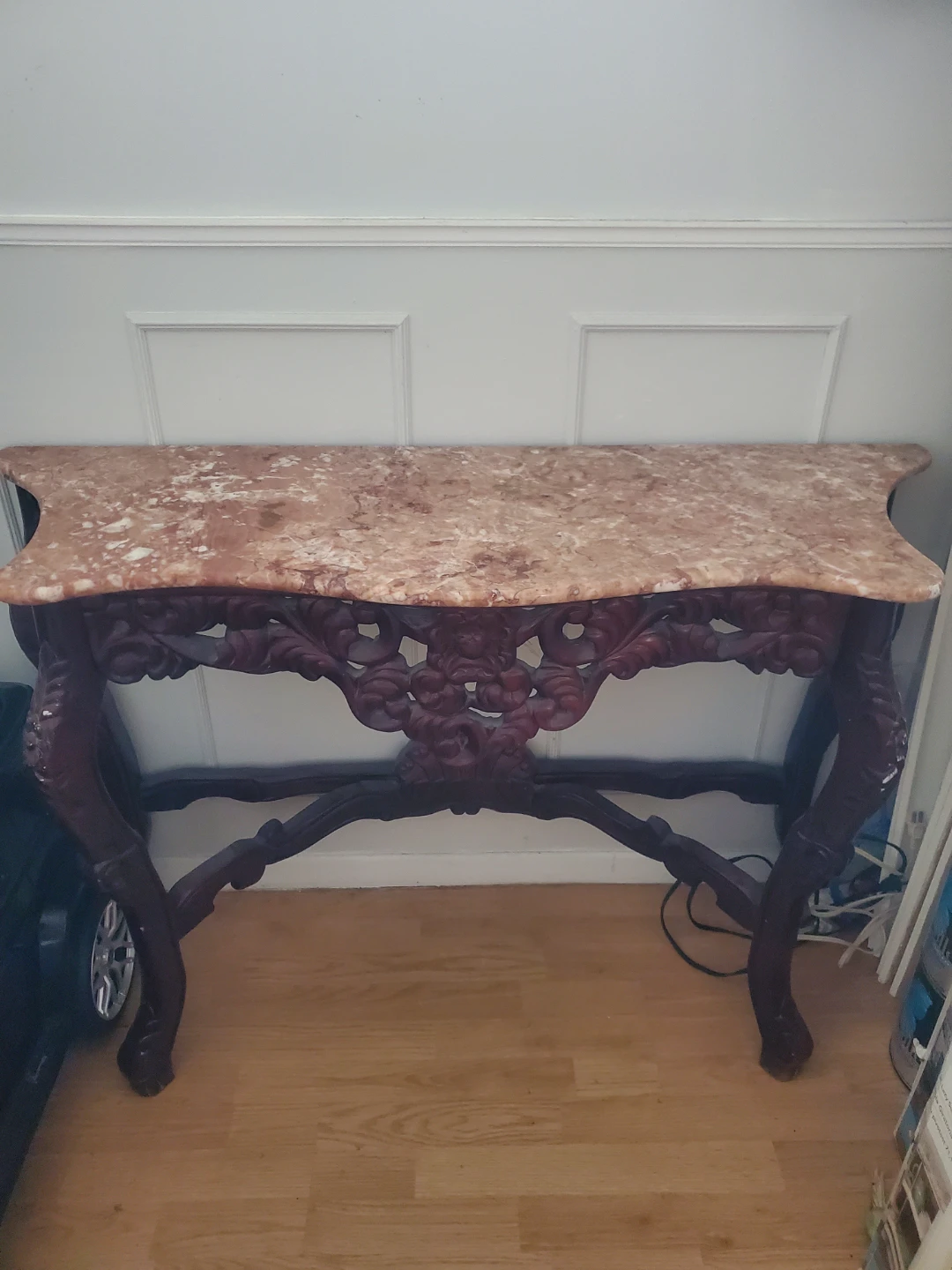 Marble Top Console Table