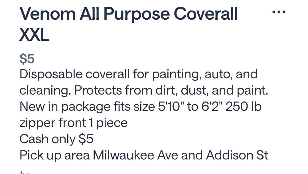 New Venom All Purpose Coverall XXL - photo 3