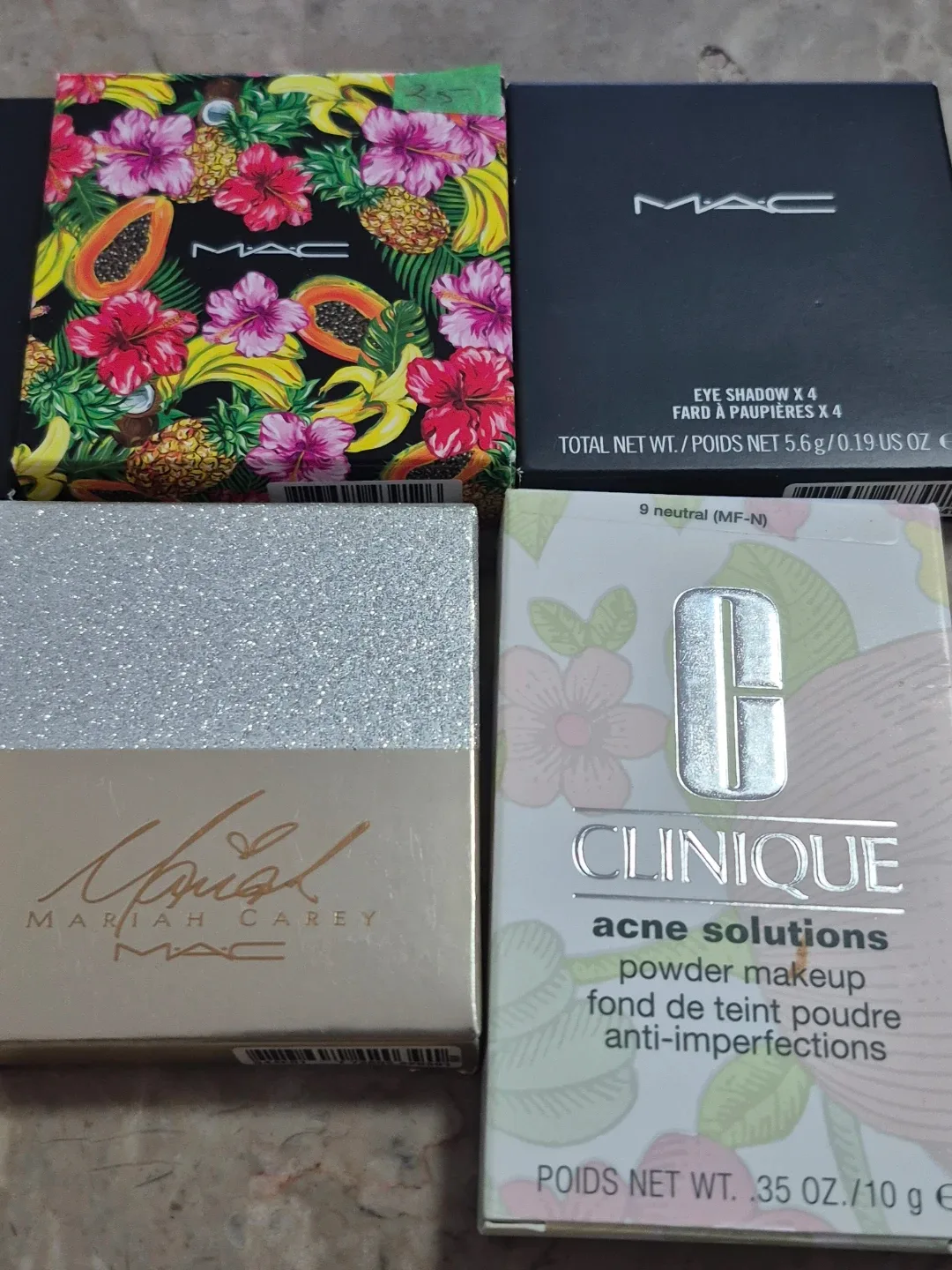 MAC Mascara, Estee Lauder Compact, Clinique Powder image indicator(4)
