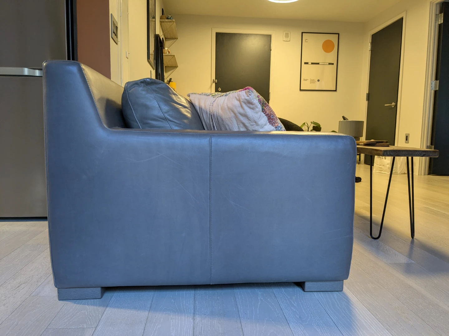 RH Restoration Hardware Leather Sofa - photo 4