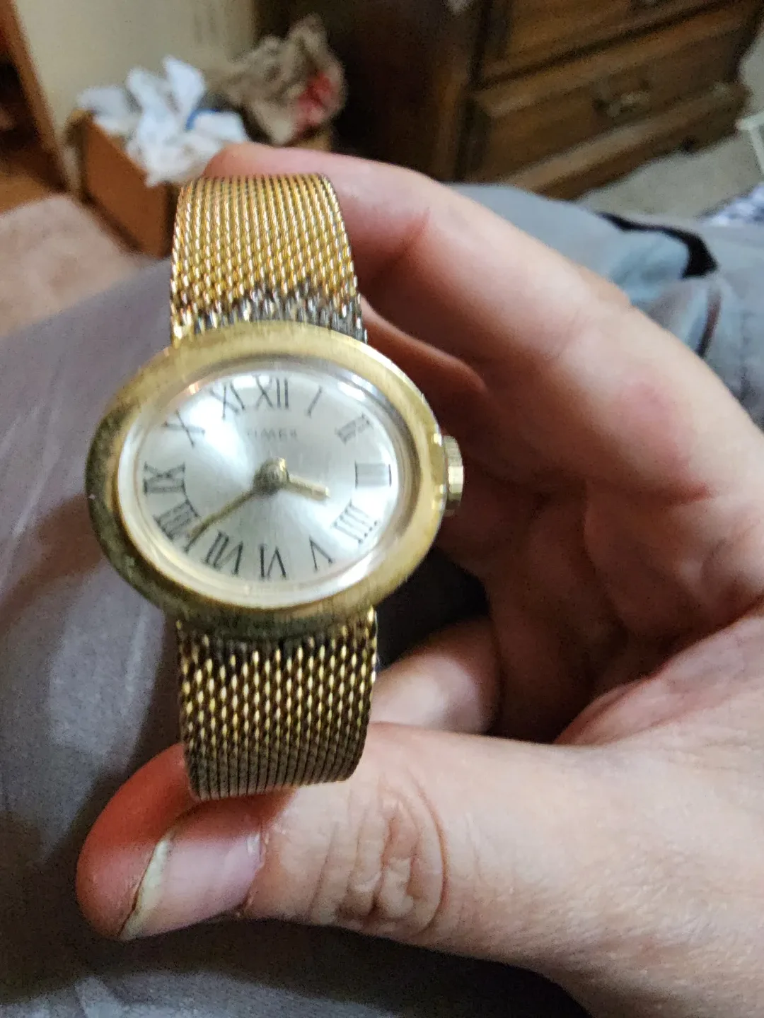 Timex Ladies Gold Mesh Watch