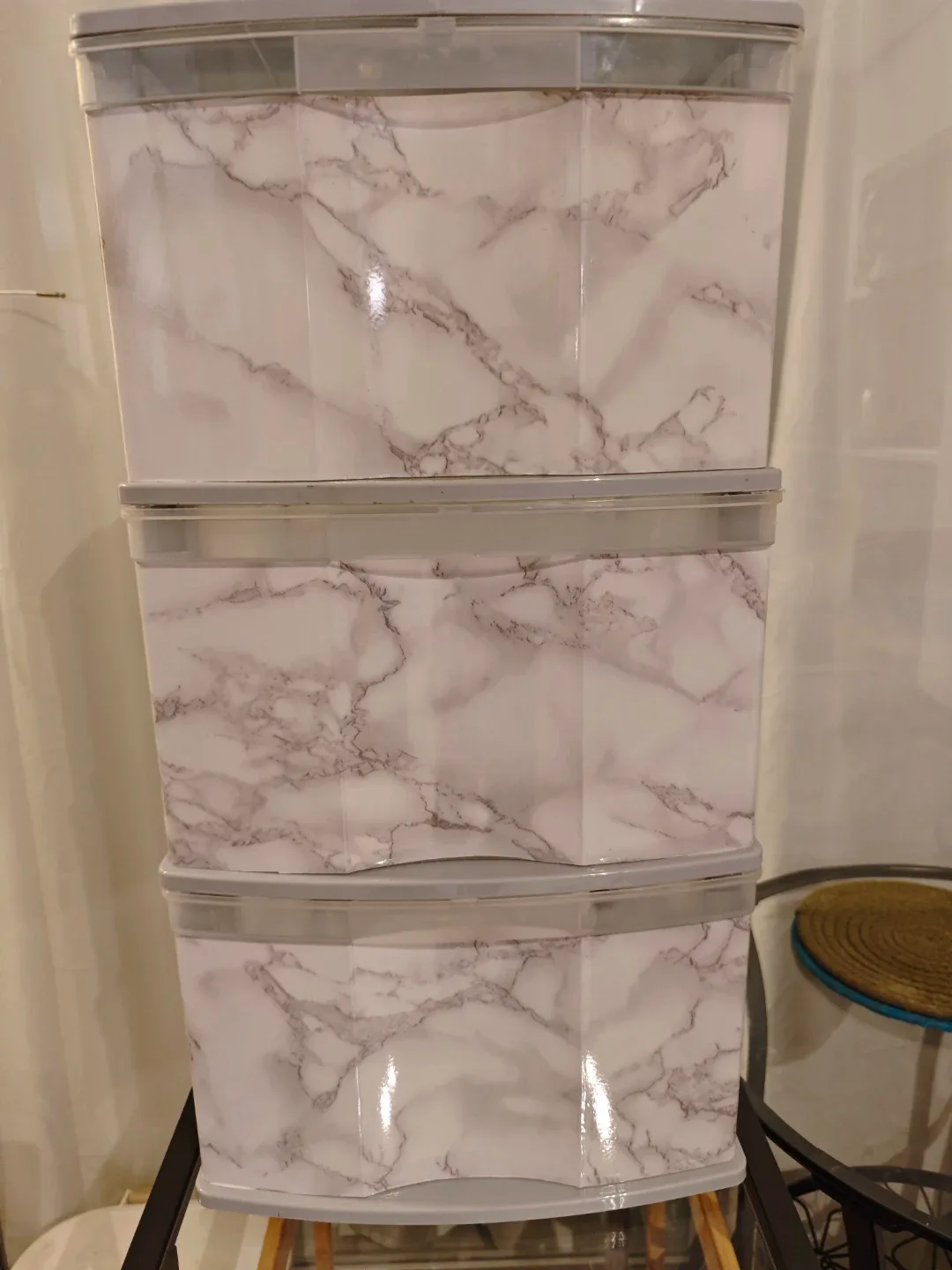 3-Drawer Plastic Storage Unit with Wheels