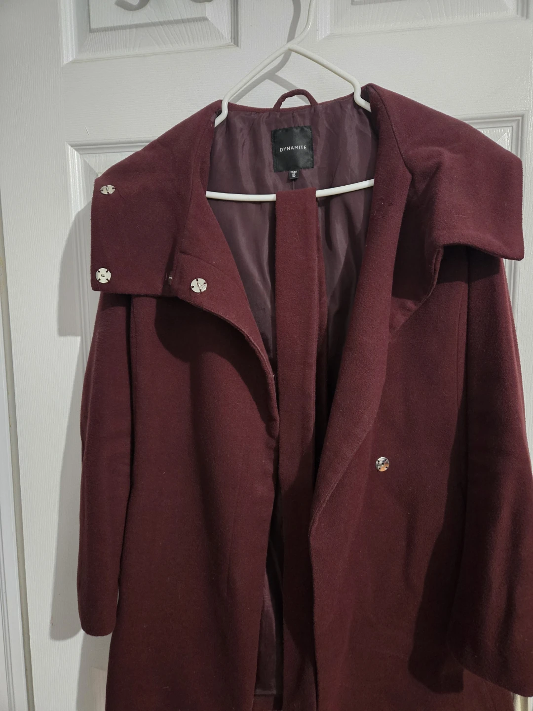 Dynamite Burgundy Coat - Size tp/xs - photo 2