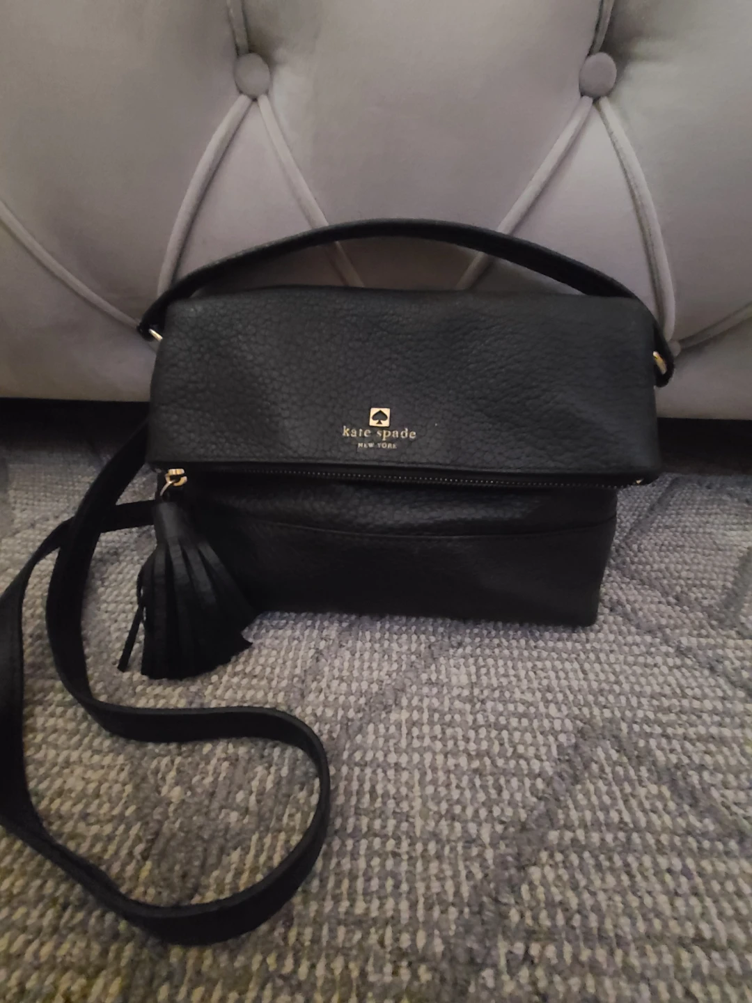 Kate Spade Black Leather Crossbody Bag