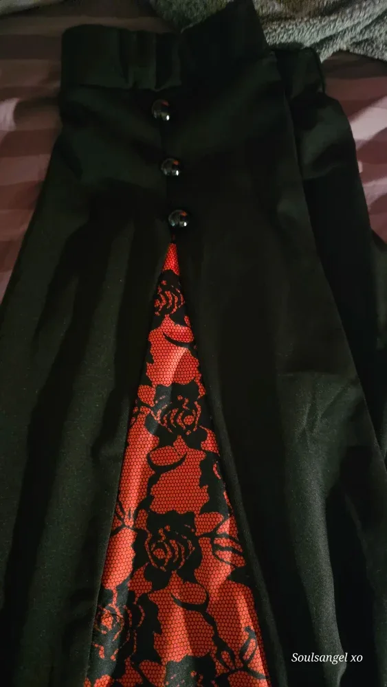 Black & Red Lace Trim Skirt image indicator(2)