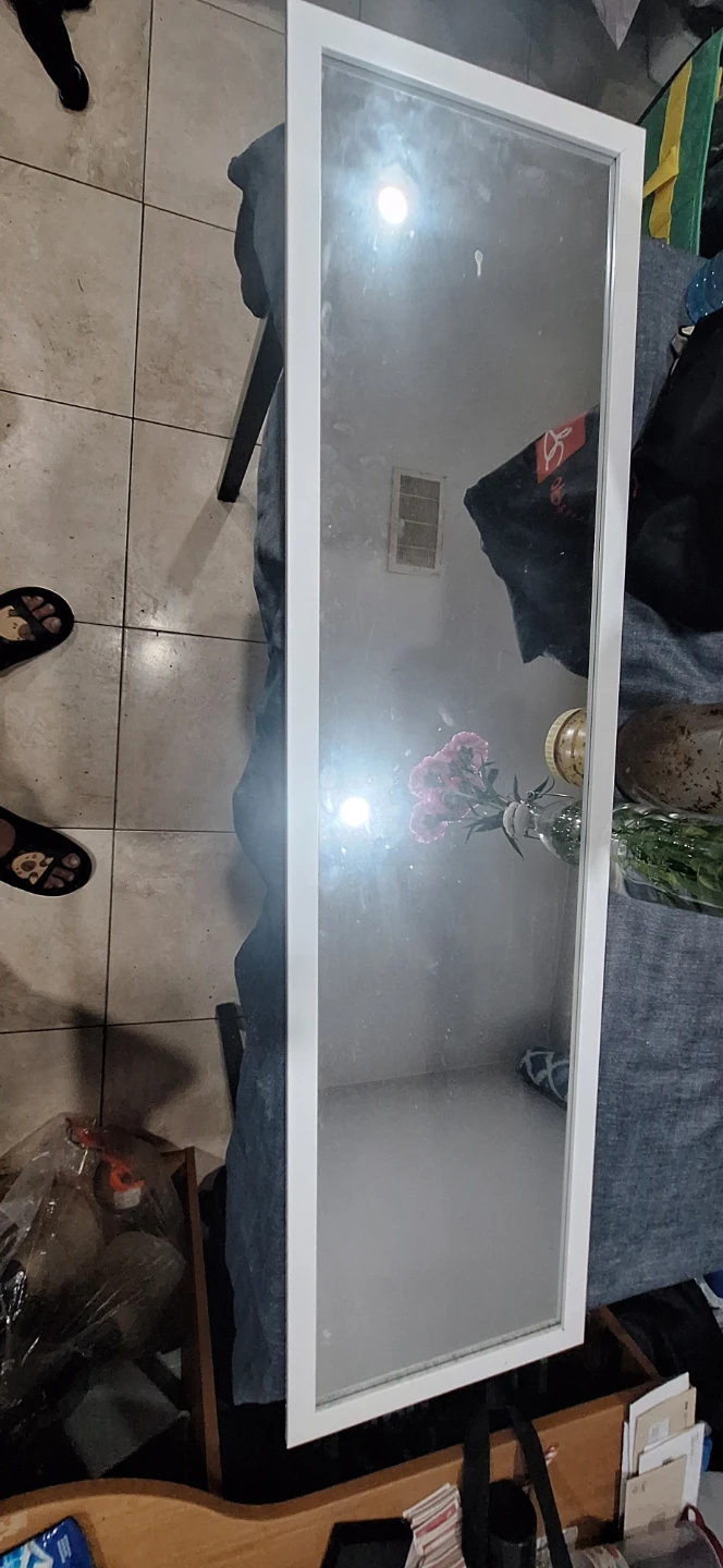 White Framed Mirror