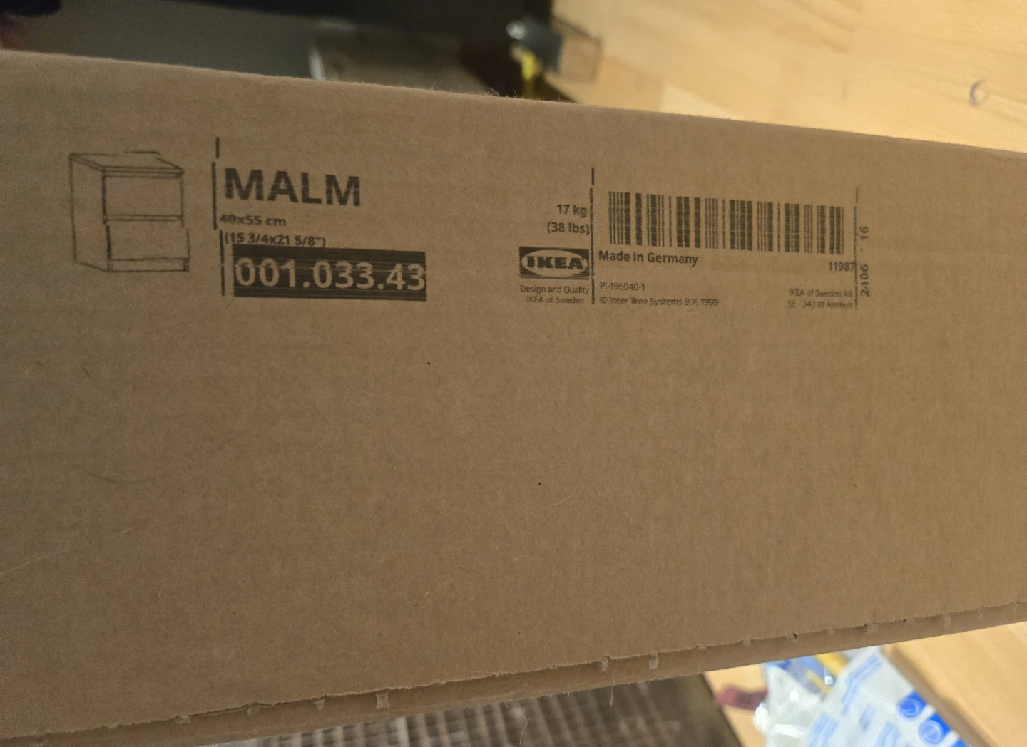 IKEA Black Malm Nightstand - New in Box! - photo 2